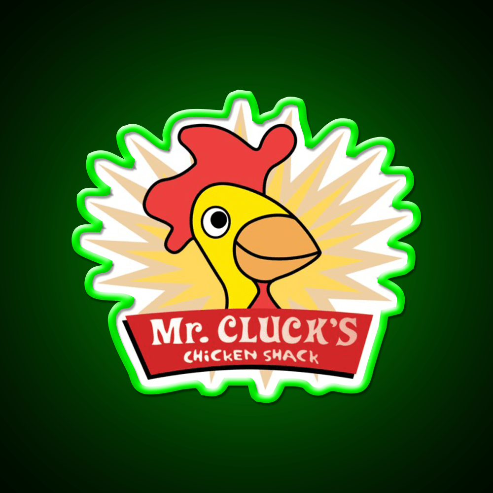Have A Cluckity Cluck Cluck Day Fast Food Led Neon Sign For Burger Place Rgb Color - Shineneon