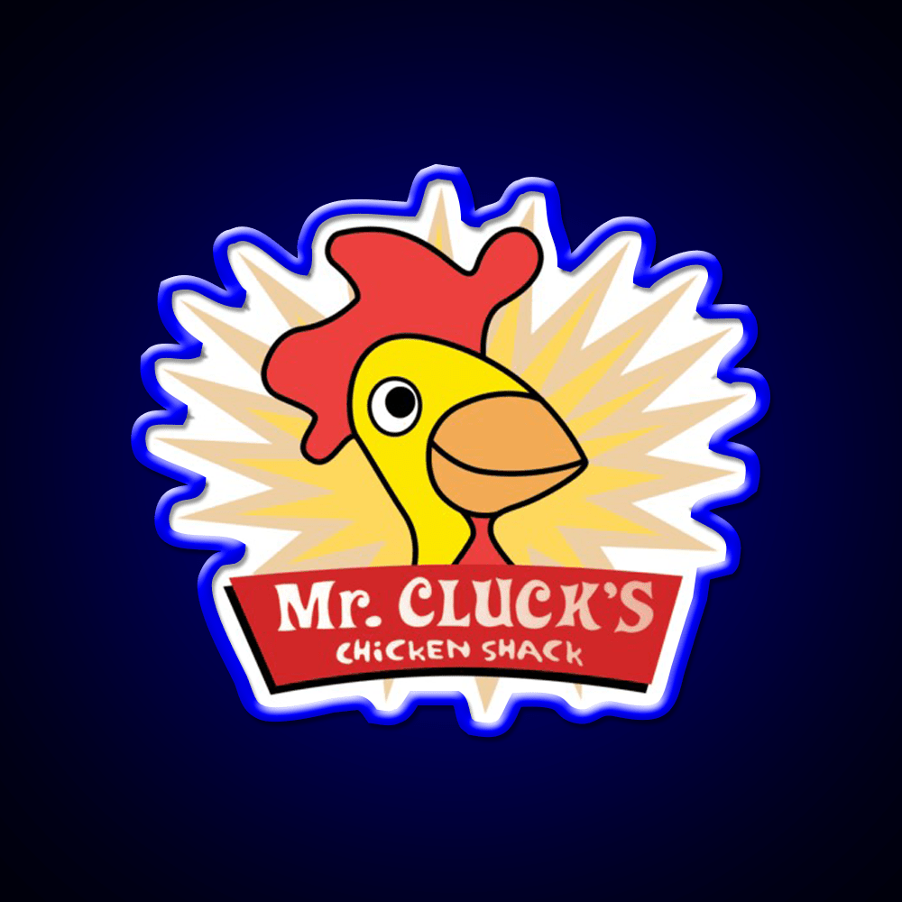 Have A Cluckity Cluck Cluck Day Fast Food Led Neon Sign For Burger Place Rgb Color - Shineneon