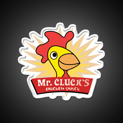 Have A Cluckity Cluck Cluck Day Fast Food Led Neon Sign For Burger Place Rgb Color - Shineneon