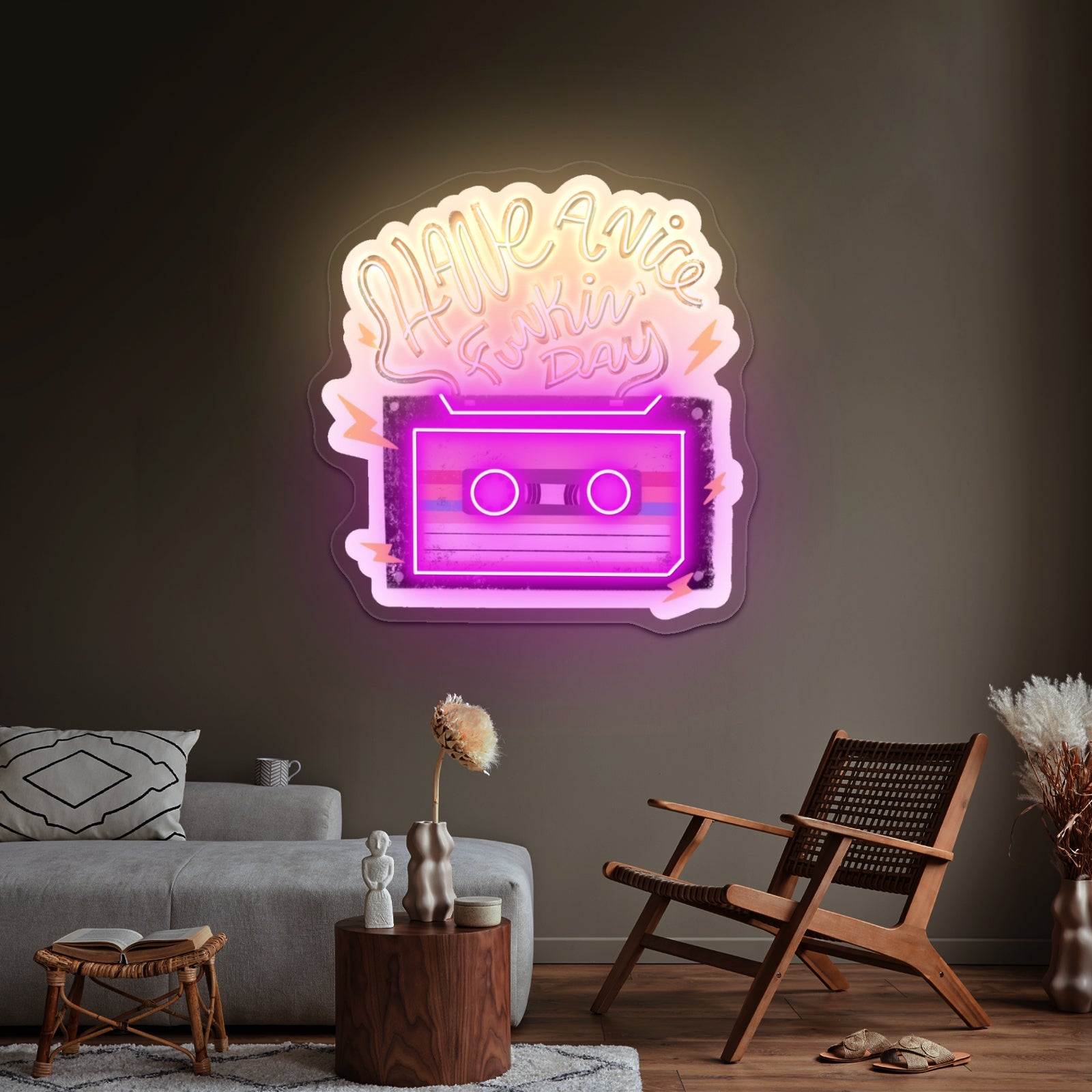 Have A Nice Funkin Day Cassette Tape Neon Sign Maker - Shineneon