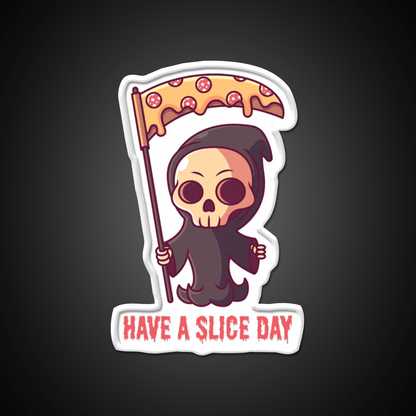 Have A Slice Day Fast Food Led Neon Sign For Burger Place Rgb Color - Shineneon