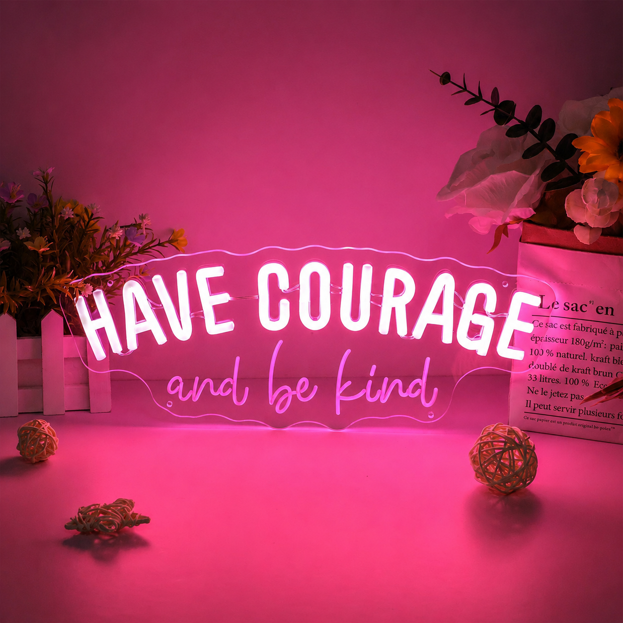 Have Courage And Be Kind LED Neon Sign - 01 Original Product Image