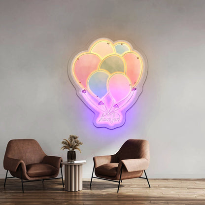 Have Fun Balloons Neon Light For Room - Shineneon