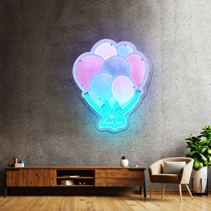 Have Fun Balloons Neon Light For Room - Shineneon