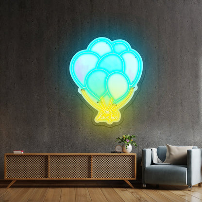 Have Fun Balloons Neon Light For Room - Shineneon