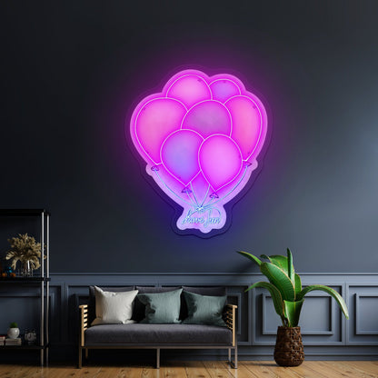 Have Fun Balloons Neon Light For Room - Shineneon