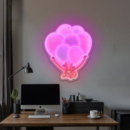 Have Fun Balloons Neon Light For Room - Shineneon