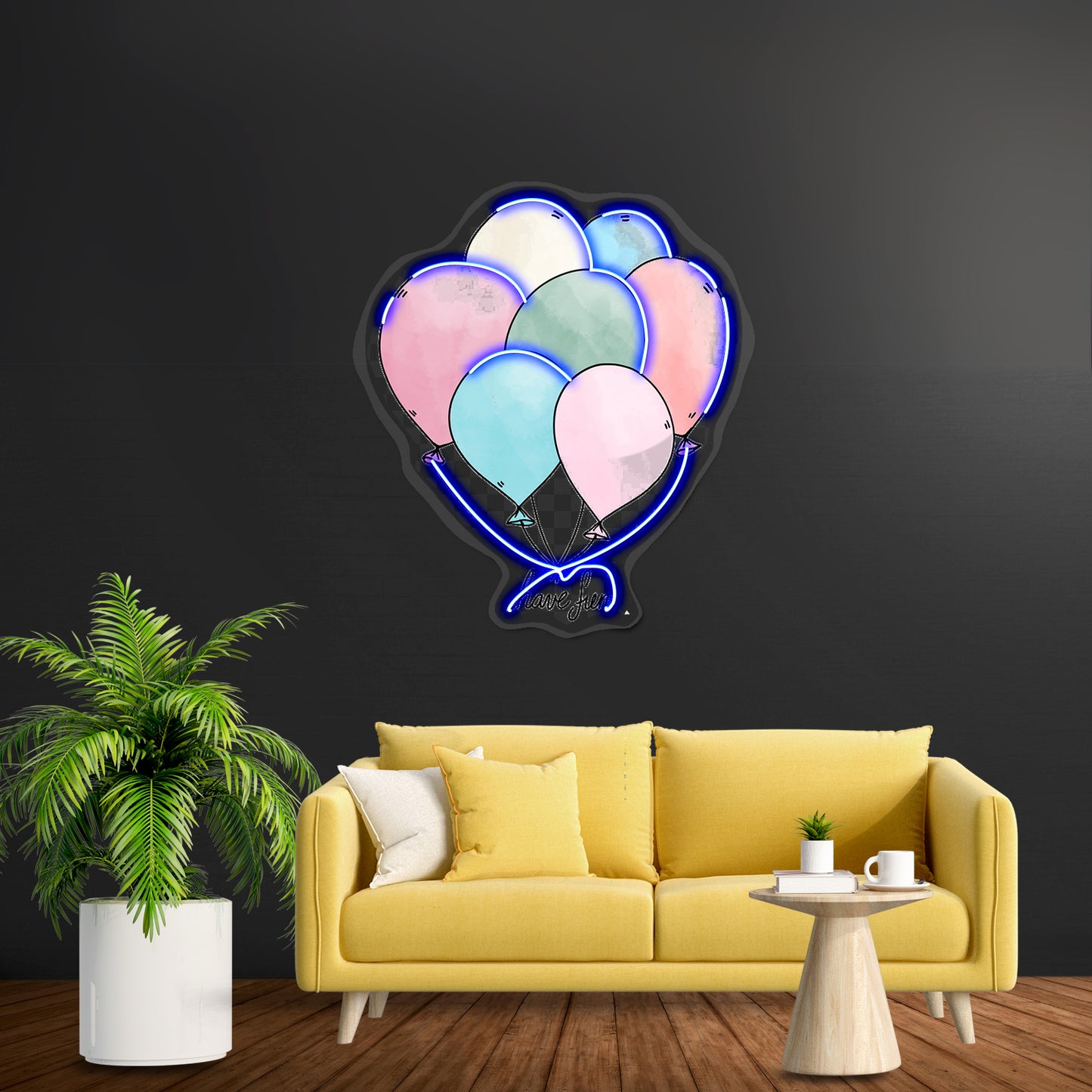 Have Fun Balloons Neon Light For Room