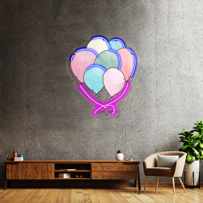 Have Fun Balloons Neon Light For Room