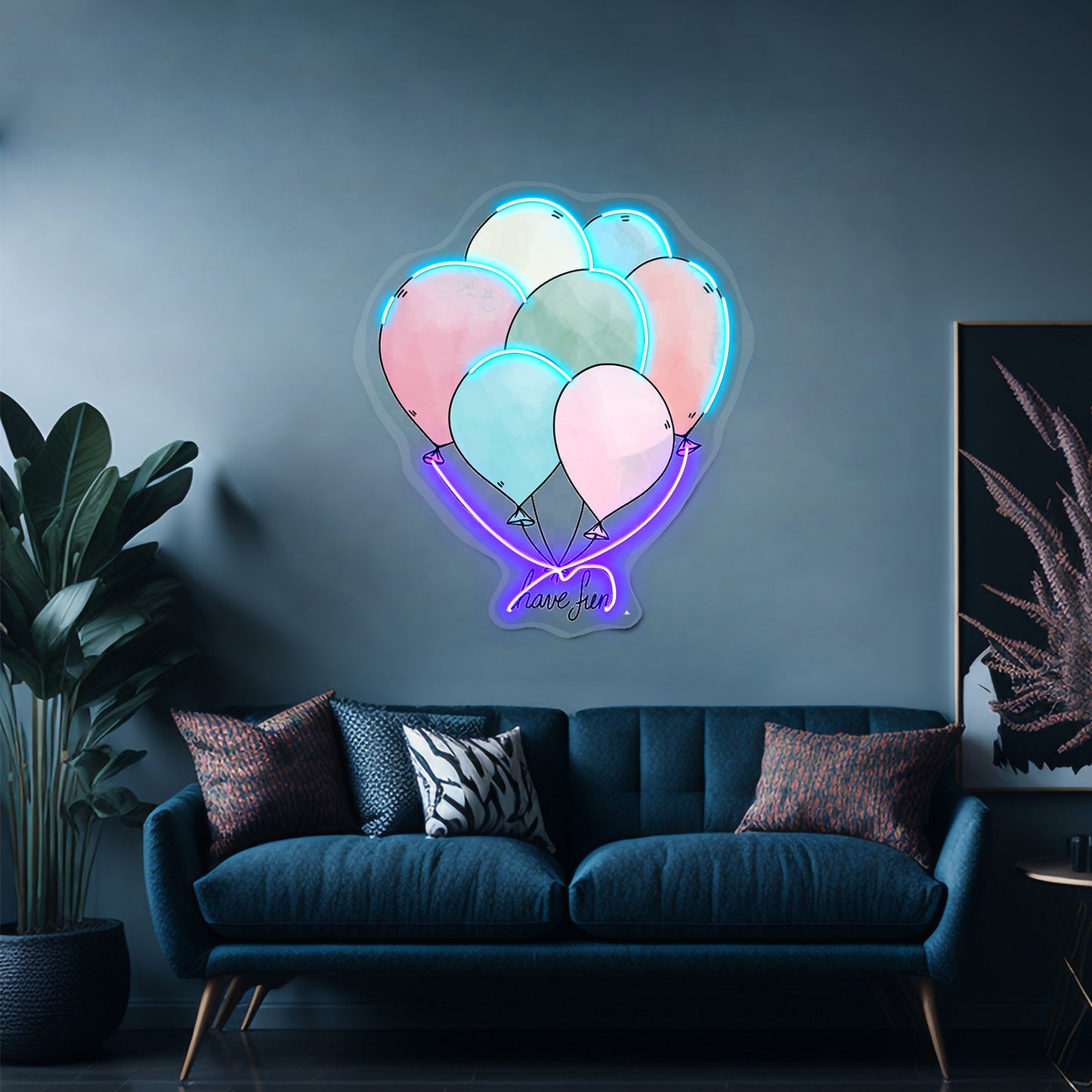 Have Fun Balloons Neon Light For Room