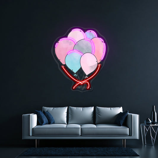 Have Fun Balloons Neon Light For Room