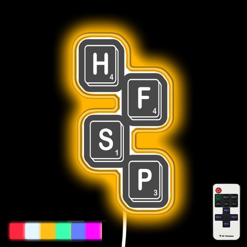 Have Fun Staying Poor Scrabble Tiles Led Neon Sign - Shineneon