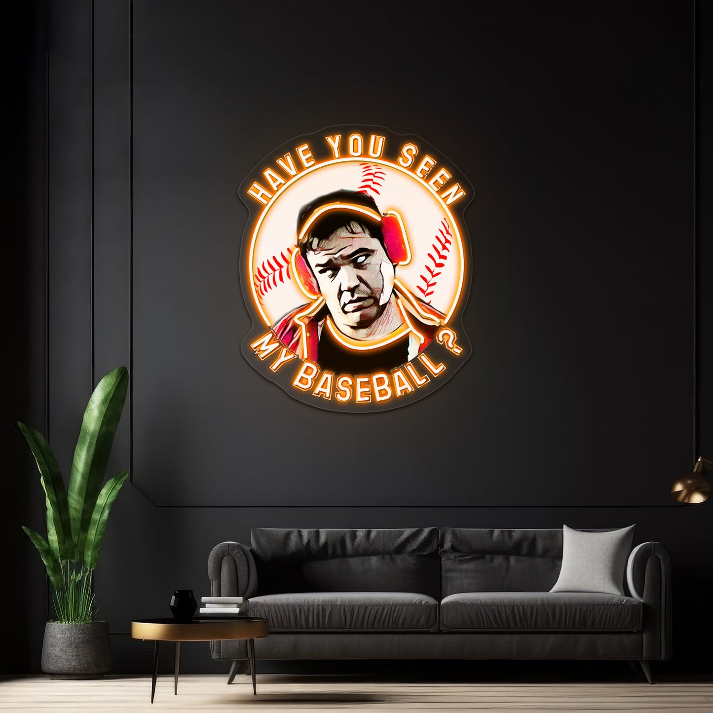 Have You Seen My Baseball Artwork Large Neon Signs