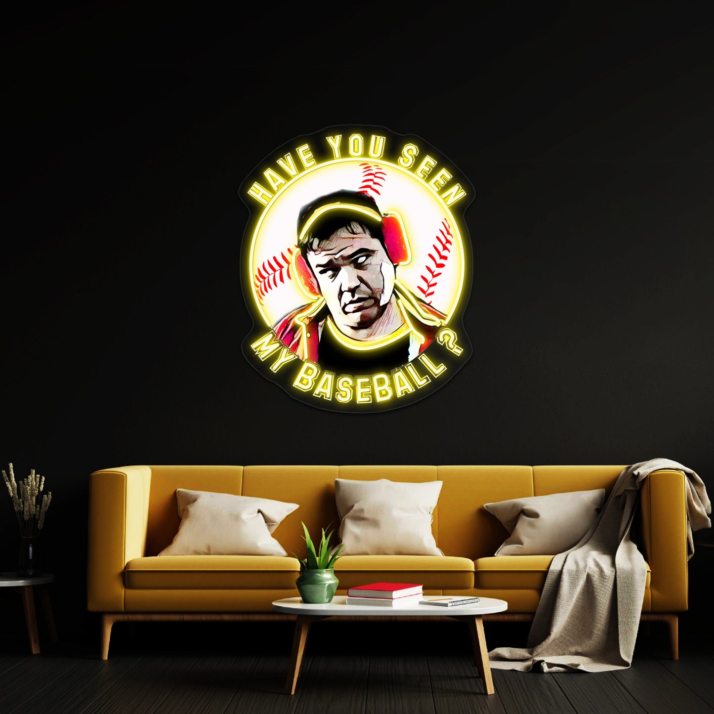 Have You Seen My Baseball Artwork Large Neon Signs