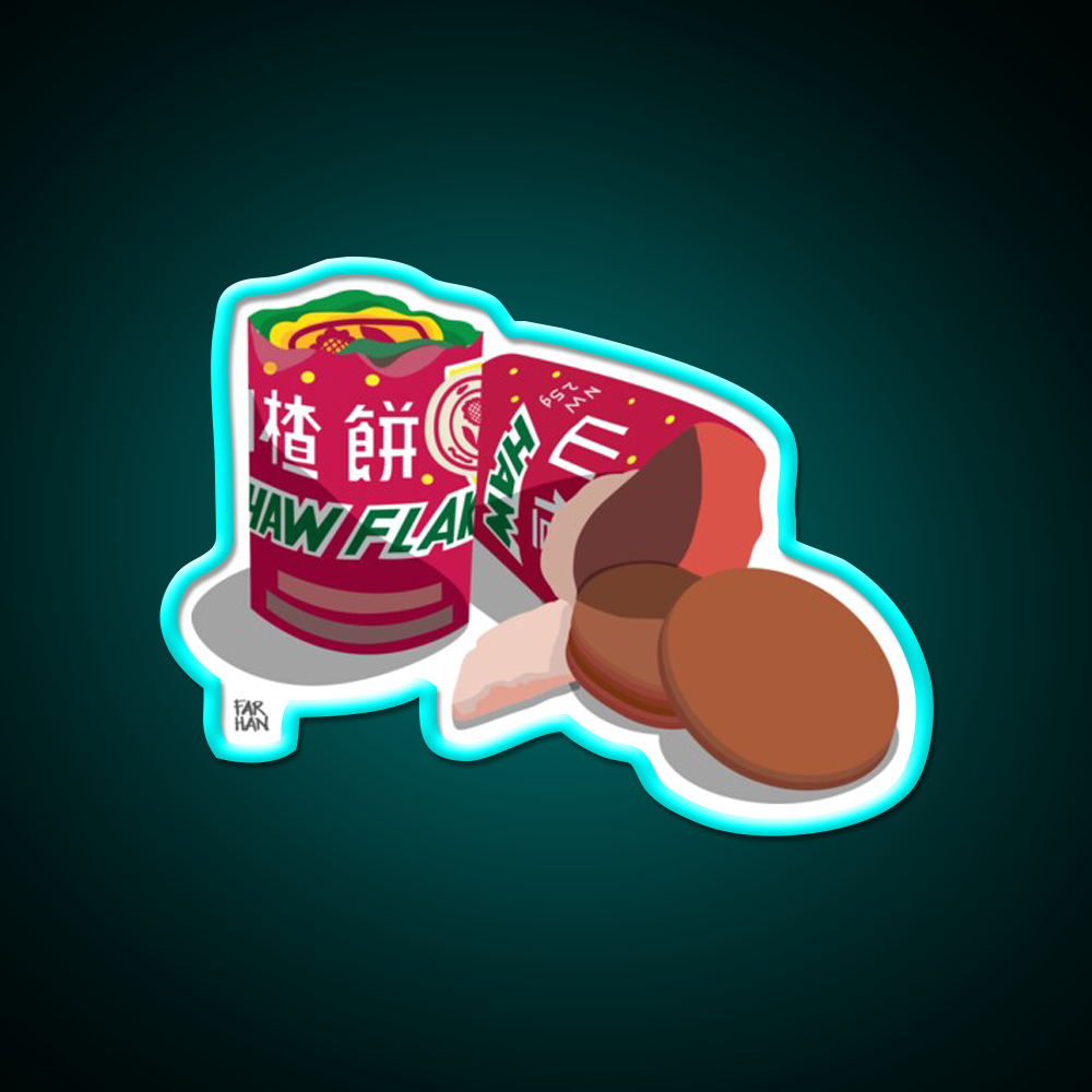 Haw Flakes Led Neon Sign Chinese Food Rgb Color