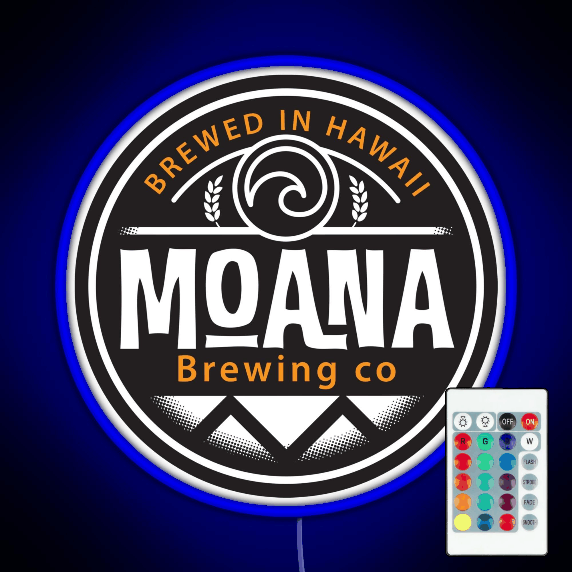 Hawaii Based Moana Brewing Company Rgb Led Neon Sign Pop Wall Art