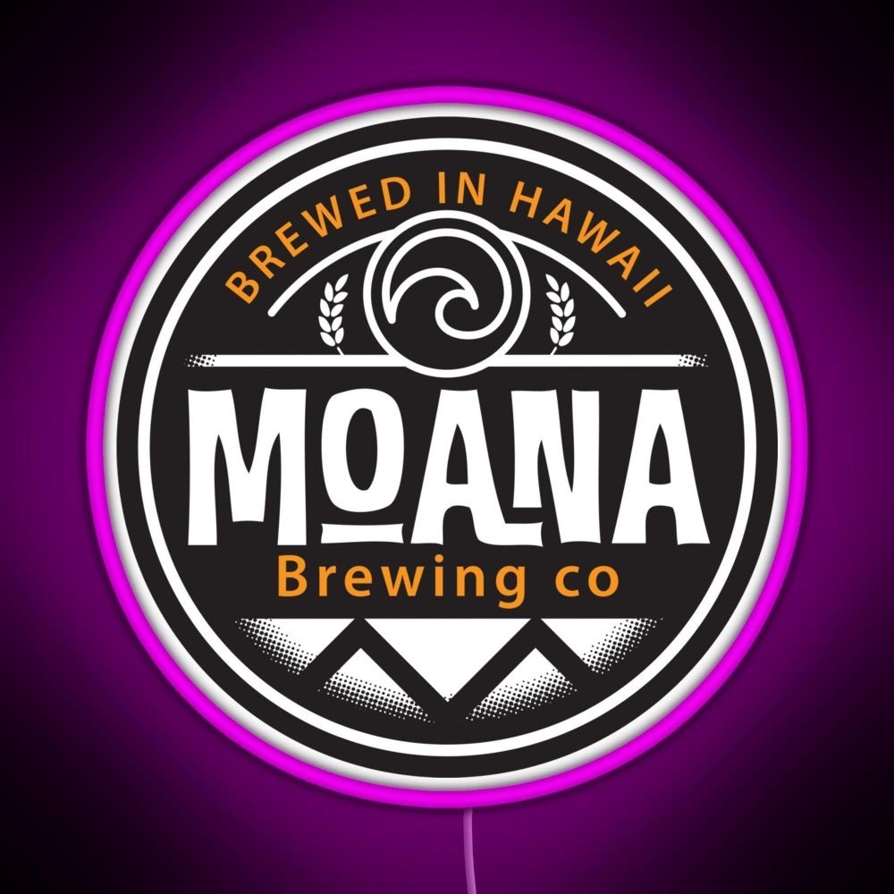 Hawaii Based Moana Brewing Company Rgb Led Neon Sign Pop Wall Art - Shineneon