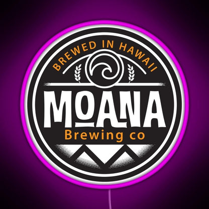 Hawaii Based Moana Brewing Company Rgb Led Neon Sign Pop Wall Art - Shineneon