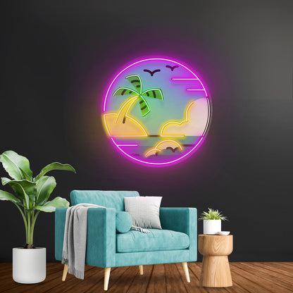 He Is My Neighbor Artwork Large Neon Signs