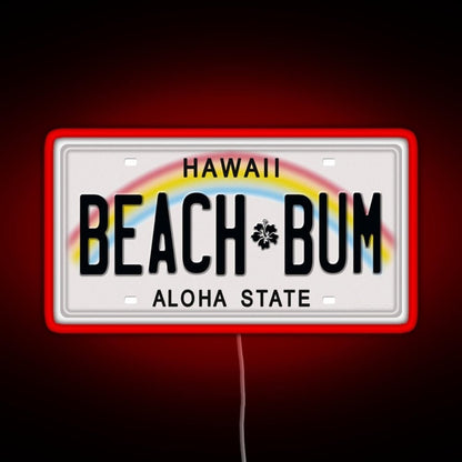 Hawaii License Plate Rgb Neon Sign - Shineneon