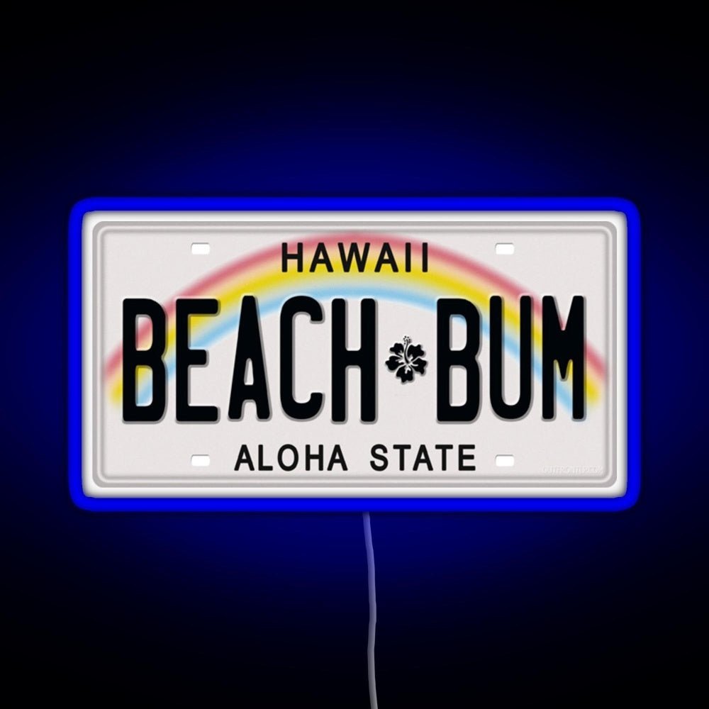 Hawaii License Plate Rgb Neon Sign - Shineneon