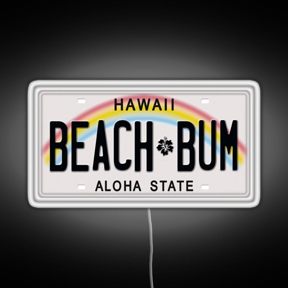 Hawaii License Plate Rgb Neon Sign - Shineneon