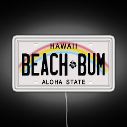 Hawaii License Plate Rgb Neon Sign - Shineneon
