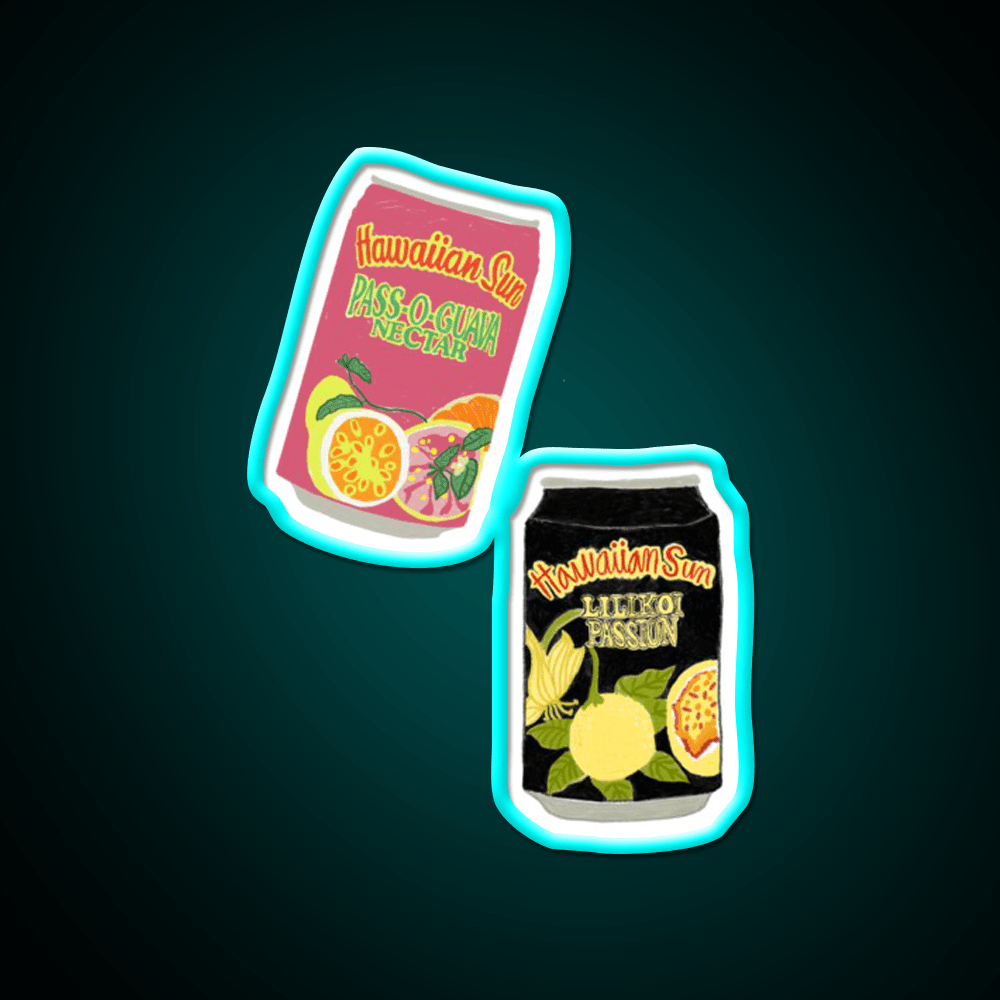 Hawaii S Favorite Juice Snack Food Led Neon Sign Rgb Color - Shineneon