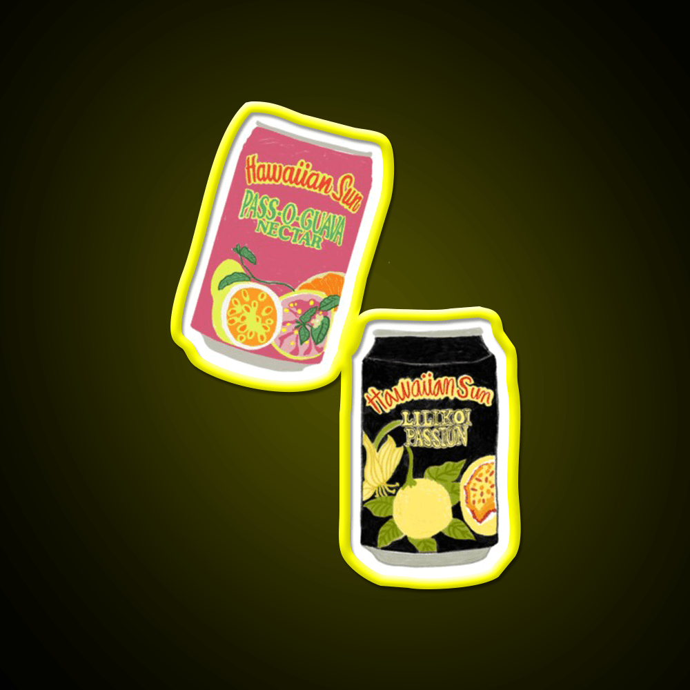 Hawaii S Favorite Juice Snack Food Led Neon Sign Rgb Color - Shineneon