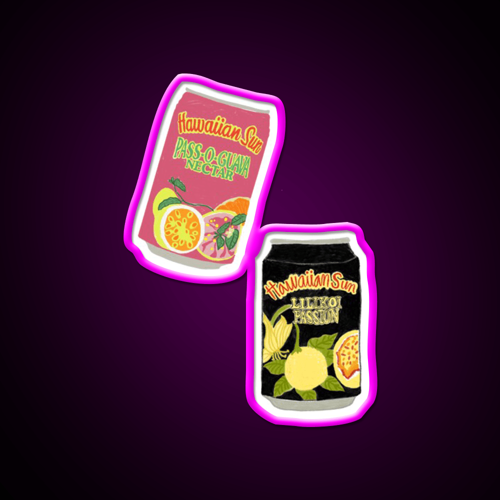 Hawaii S Favorite Juice Snack Food Led Neon Sign Rgb Color - Shineneon