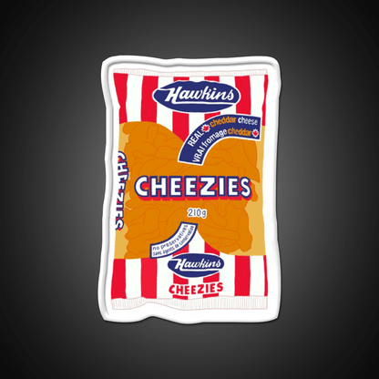 Hawkins Cheezies Snack Food Led Neon Sign Rgb Color - Shineneon