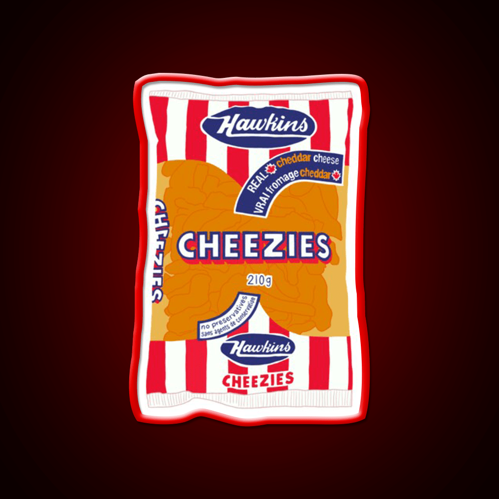 Hawkins Cheezies Snack Food Led Neon Sign Rgb Color - Shineneon