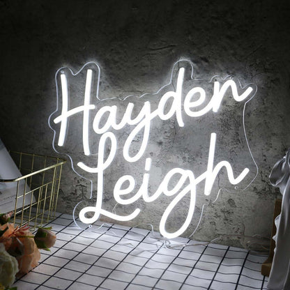 Hayden Leigh White Led Neon Sign | Shineneon