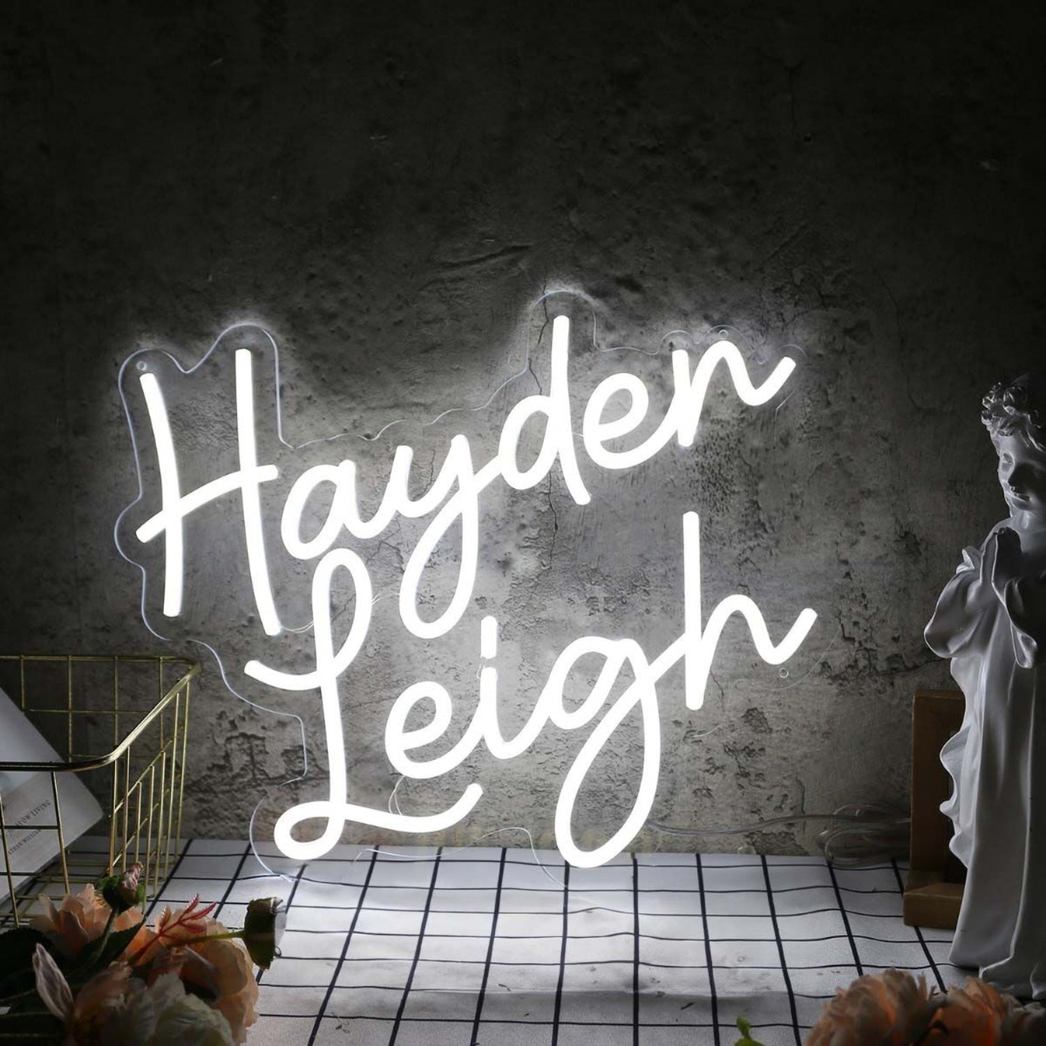 Hayden Leigh White Led Neon Sign - Shineneon