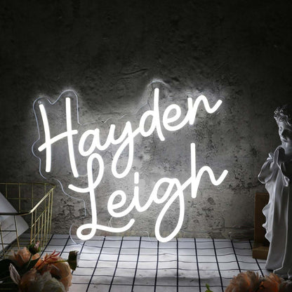 Hayden Leigh White Led Neon Sign - Shineneon