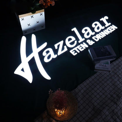Hazelaar 3D Frontlit Letters Metal Led Sign - Shineneon