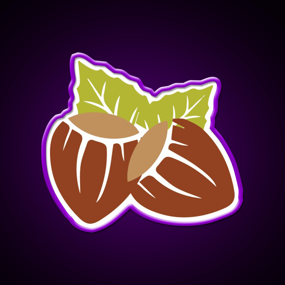 Hazelnut Snack Food Led Neon Sign Rgb Color - Shineneon