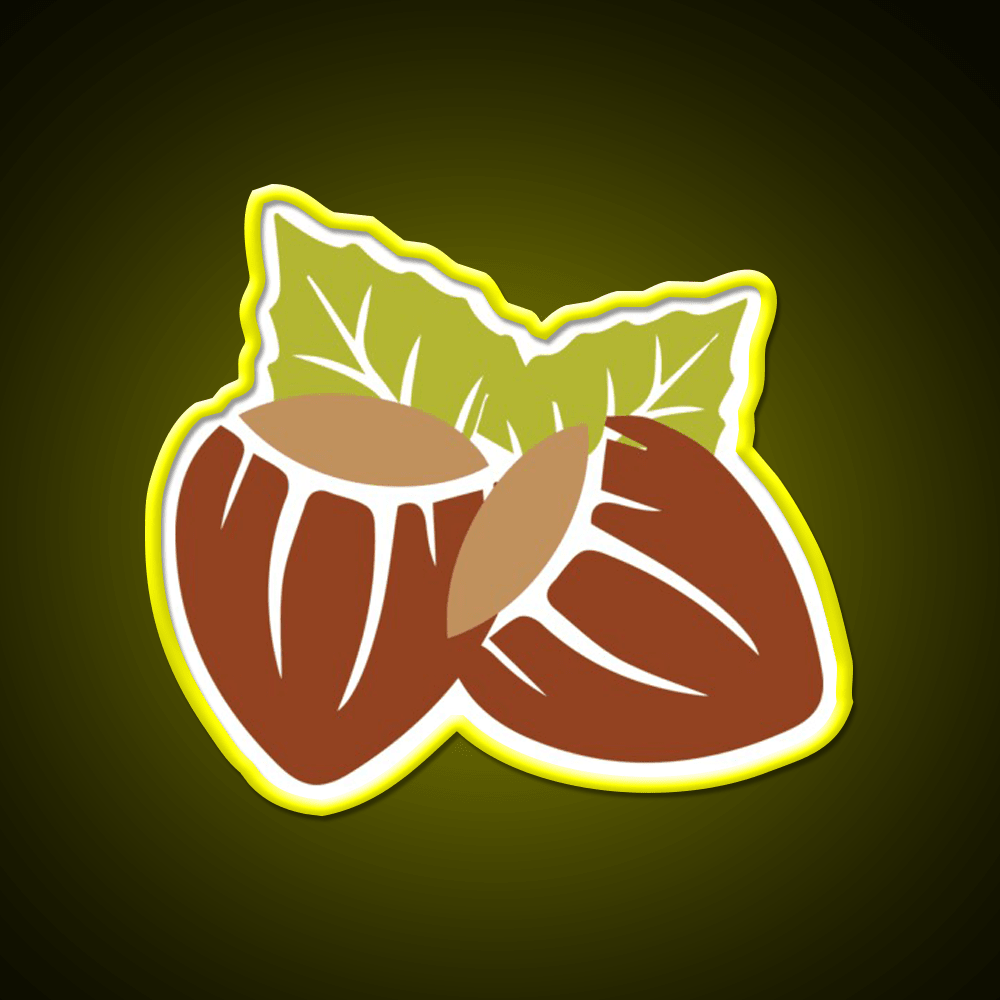 Hazelnut Snack Food Led Neon Sign Rgb Color - Shineneon