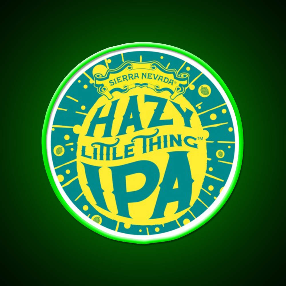 Hazy Ipa Logo Beer Bar Decor Led Neon Sign Rgb Color - LED neon sign view 8