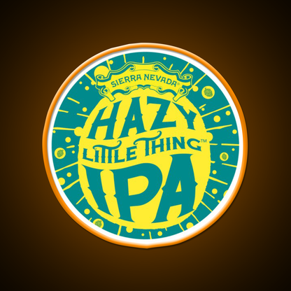 Hazy Ipa Logo Beer Bar Decor Led Neon Sign Rgb Color - LED neon sign view 6