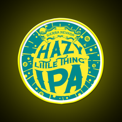 Hazy Ipa Logo Beer Bar Decor Led Neon Sign Rgb Color - LED neon sign view 7