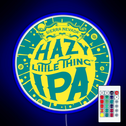 Hazy Ipa Logo Rgb Led Neon Sign Pop Wall Art