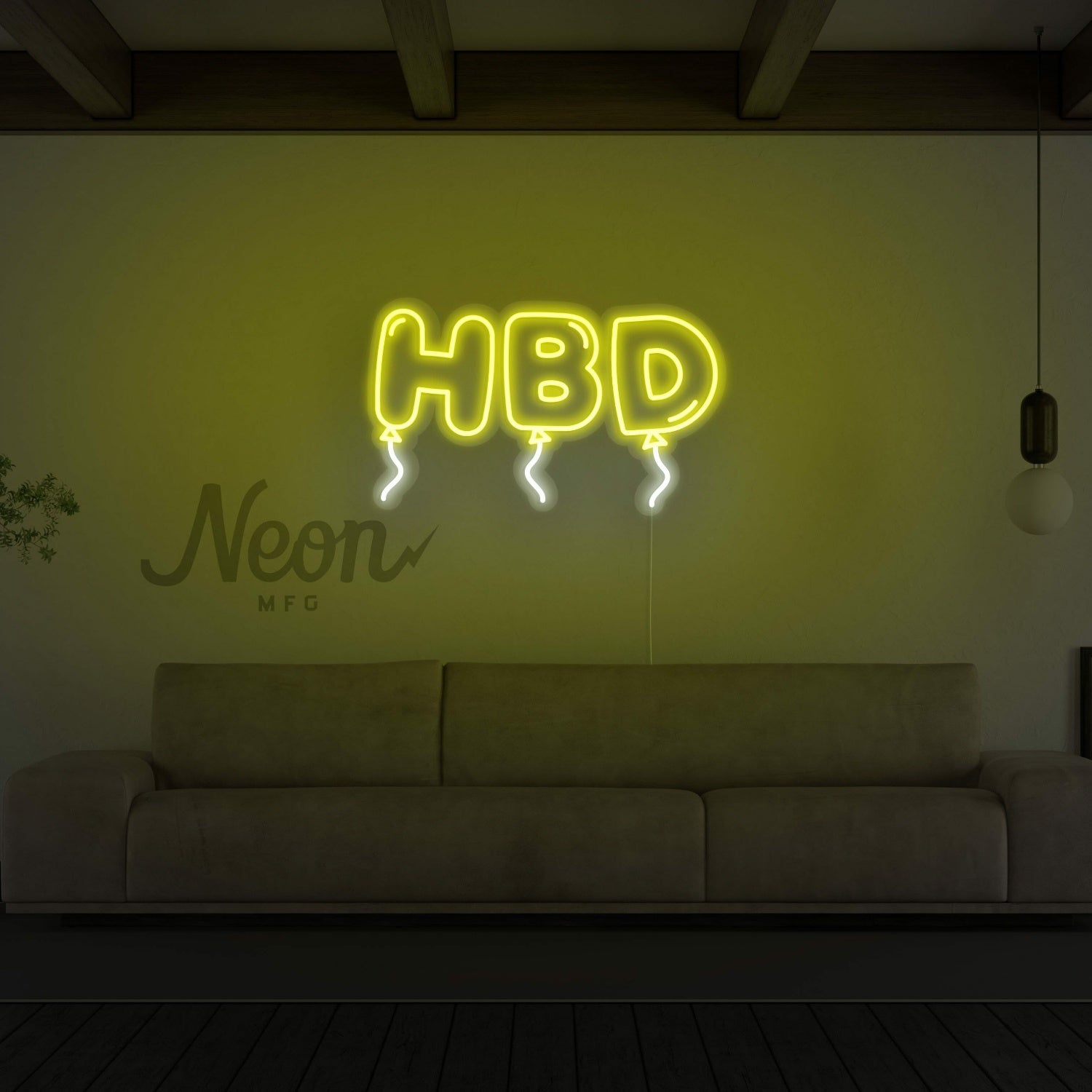 Hbd Happy Birthday Neon Sign | Shineneon
