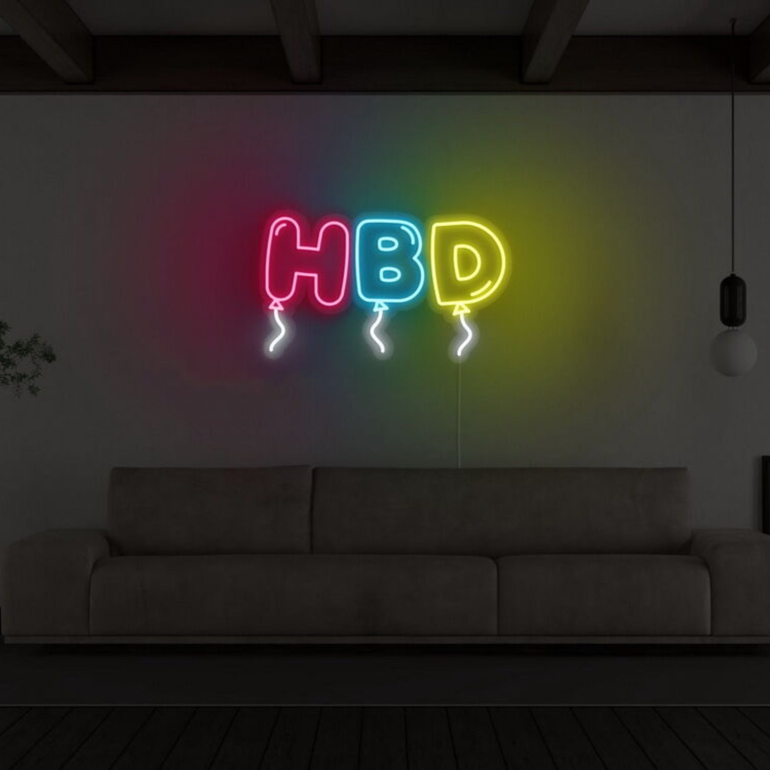 Hbd Happy Birthday Neon Sign | Shineneon