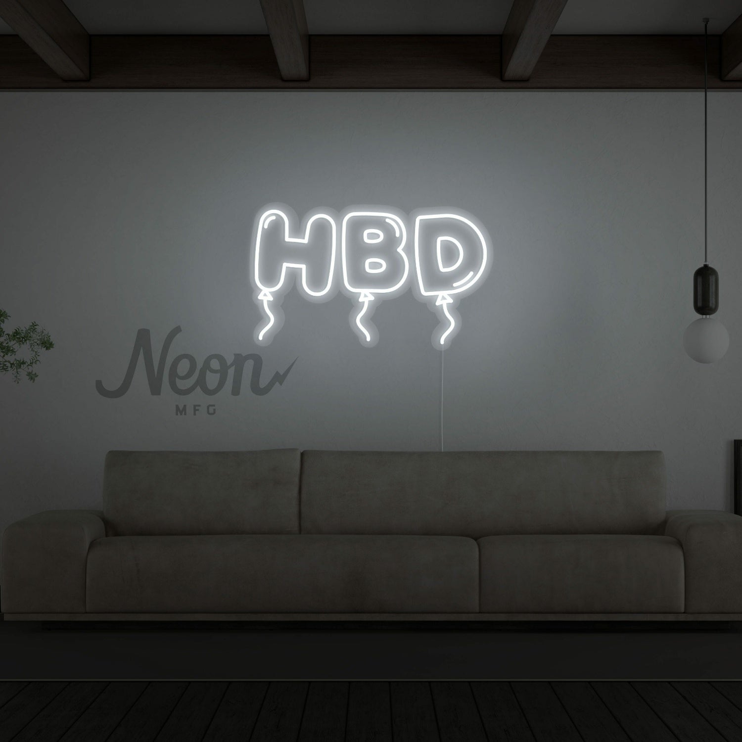 Hbd Happy Birthday Neon Sign | Shineneon