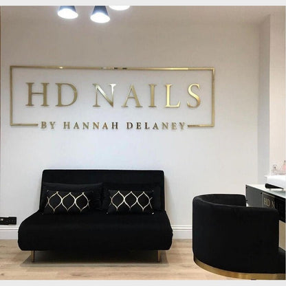 Hd Nails By Hannah Delaney Stainless Steel Metal 3d Sign - Shineneon