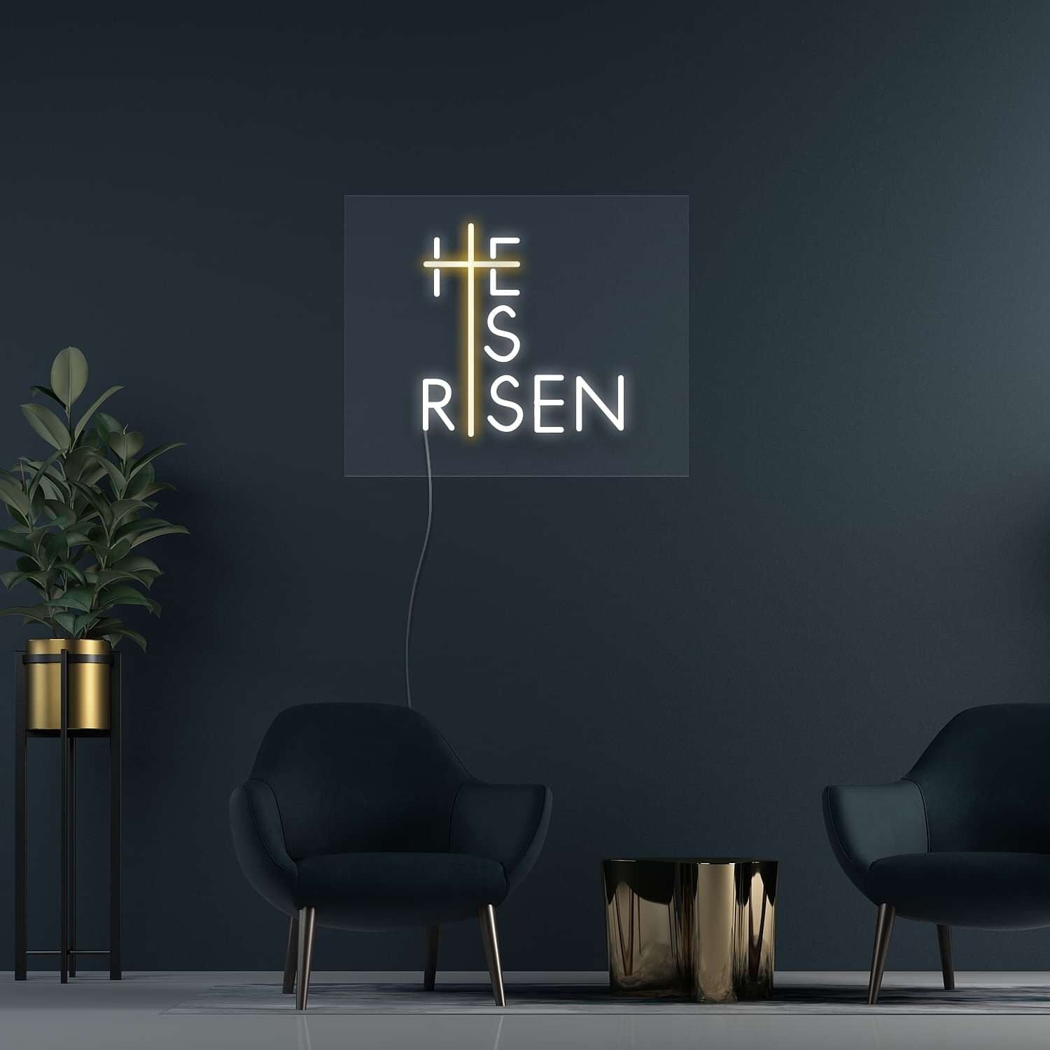 He Is Risen Neon Sign For Religious And Easter Themes | Shineneon
