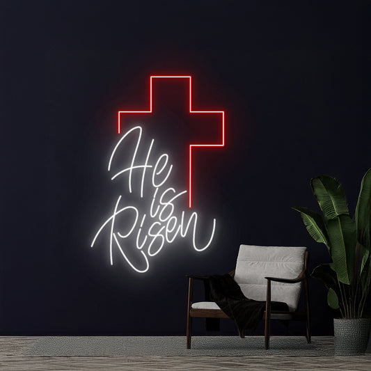 He Is Risen Neon Sign He Is Risen Led Sign