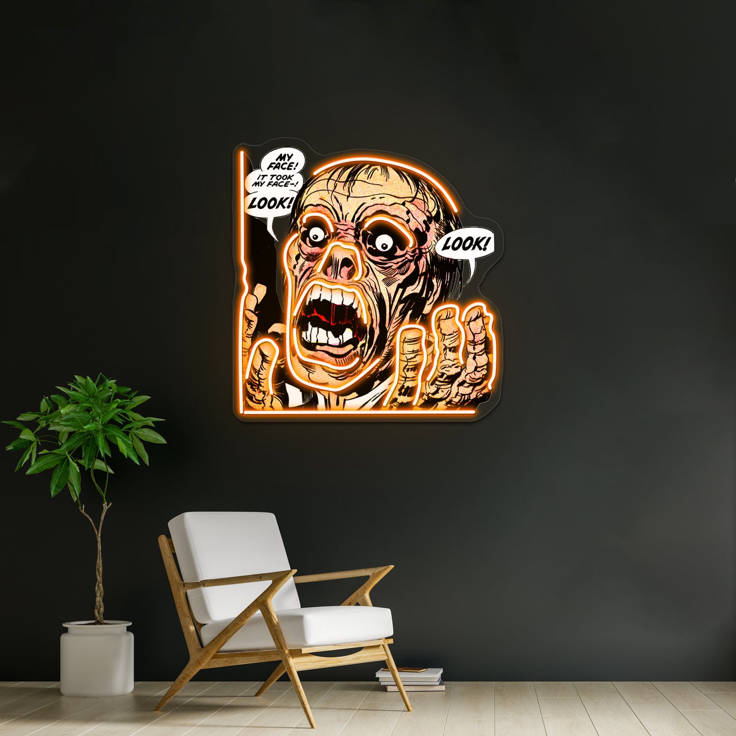 Head Artwork Large Neon Signs