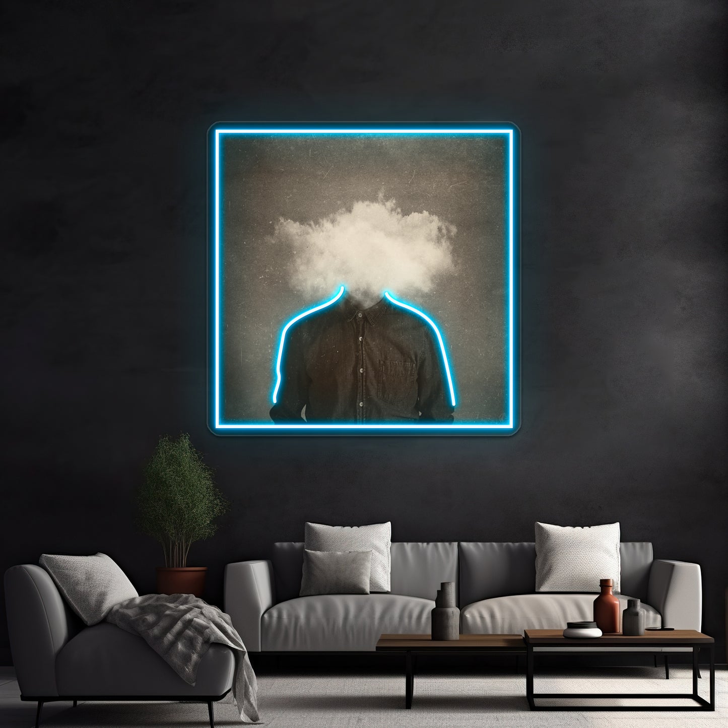 Head In The Clouds Wall Artwork Neon Signs